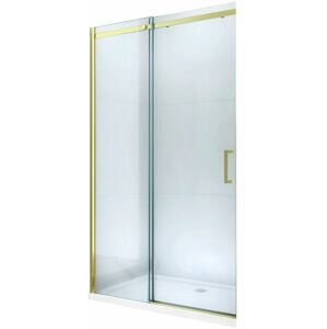 MEXEN - Omega posuvné sprchové dvere 110 cm, transparent, zlatý so sadou pre niku 825-110-000-50-00
