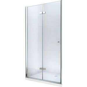 MEXEN - Lima skladacie sprchové dvere 100, transparent, chróm sa stenovým profilom 856-100-000-01-00