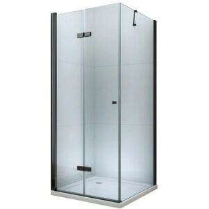 MEXEN/S - LIMA sprchovací kút 80x80 cm, transparent, čierna 856-080-080-70-00