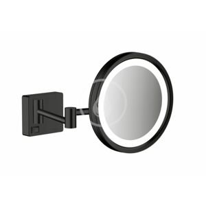 HANSGROHE - AddStoris Kozmetické nástenné zrkadlo s LED osvetlením, matná čierna 41790670