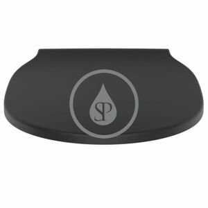 IDEAL STANDARD - Connect Air WC doska wrapover, Soft-Close, čierna E0368V3