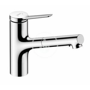 HANSGROHE HANSGROHE - Zesis M33 Drezová batéria 150, s výsuvnou spŕškou, EcoSmart, chróm 74810000