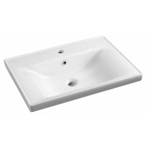 AQUALINE - SAVA 70 keramické umývadlo nábytkové 70x46cm, biela 2070