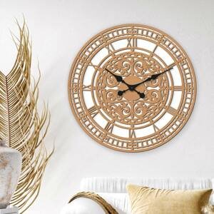 Nástenné vintage hodiny z dreva - Majestique, Buk