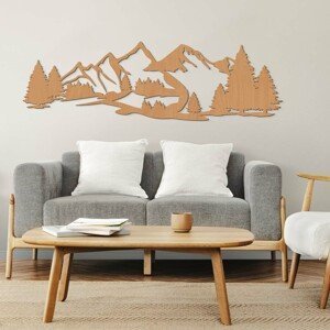 Drevený obraz na stenu - Hory a les, Buk