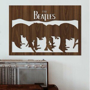 Drevený obraz na stenu - The Beatles, Orech