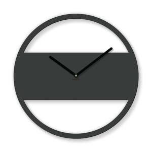 Moderné hodiny do obývačky - Encanto, Antracitovo-šedá