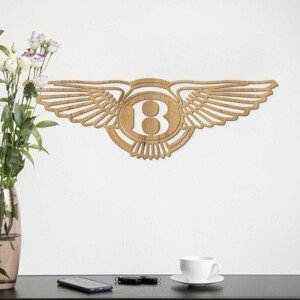 Drevená dekorácia - Logo Bentley, Dub zlatý