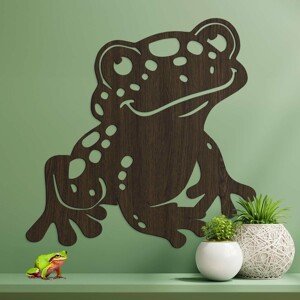 Drevený detský obraz - Žabka