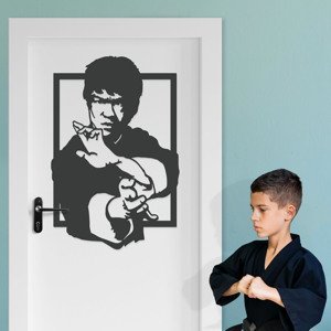 Drevený obraz - Bruce Lee