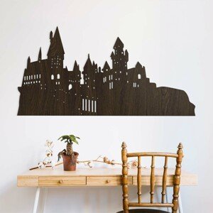 Drevený obraz z Harryho Pottera - Rokfort