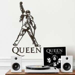 Drevený obraz Queen - Freddie Mercury