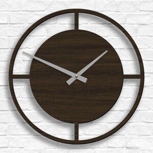 Moderné hodiny do kuchyne - Luxury, Wenge