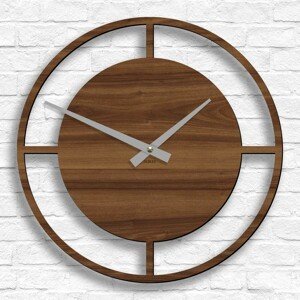 Moderné hodiny do kuchyne - Luxury, Orech