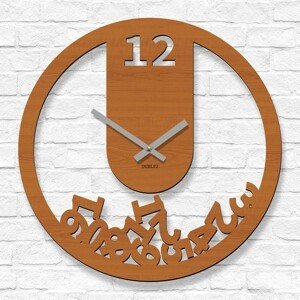 Vtipné drevené hodiny - Gravitácia, Čerešňa