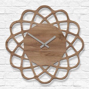 Kuchynské hodiny z dreva - Spin, Dub tabakový