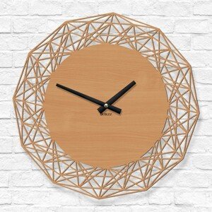 Luxusné hodiny do obývačky - Linea, Buk