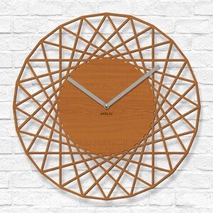 Dizajnové hodiny na stenu - Geometra, Čerešňa