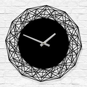 Luxusné hodiny do obývačky - Silvera, Čierna