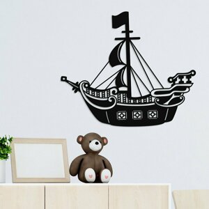 Nálepka na stenu pre chlapcov - Pirátska loď