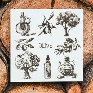 Drevený kuchynský obraz  - Olivy