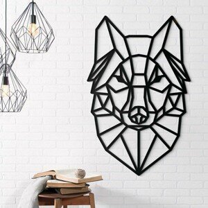 Industriálny obraz na stenu - Polygonálny vlk