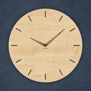 Minimalistické drevené hodiny