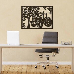 Drevený obraz na stenu - Traktor