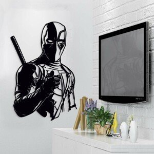 Drevený 3D obraz na stenu - Deadpool