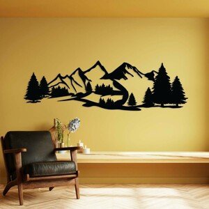 Drevený obraz na stenu - Hory a les