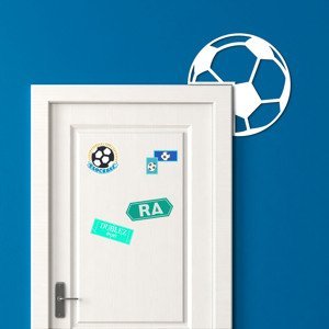 Darček pre futbalistu - Drevená nálepka okolo dverí