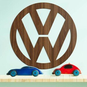 Drevený obraz - Znak loga Volkswagen