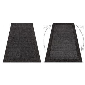 Šnúrkový koberec SIZAL TIMO 5000 čierny