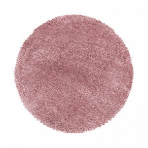 Koberec Fluffy Super Soft ružový kruh