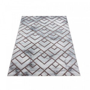 Koberec Naxos mozaika sivo - hnedý