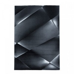 Koberec Costa geometria, sivý / čierny