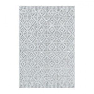 Šnúrkový koberec Bahama ornament krémový / sivý