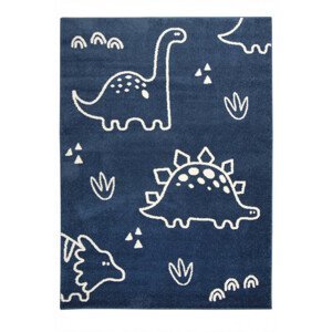 Detský koberec Emily Kids 5859A Dinosaury modrý