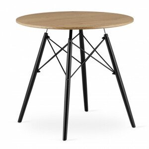 Okrúhly stôl TODI 80 cm dub