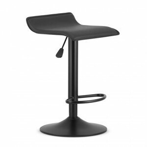 Barová stolička FORT - ekokoža čierna