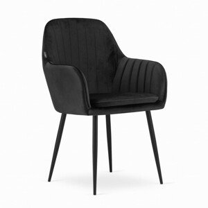Jedálenská stolička LUGO čierna (čierne nohy)