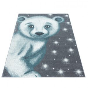 Detský koberec Bambi medveď modrý