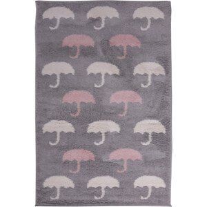 Detský koberec SLIM 9998 sivý / viacfarebný