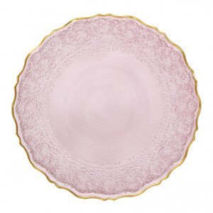 Tanier LISALA ružový so zlatým lemom 884110