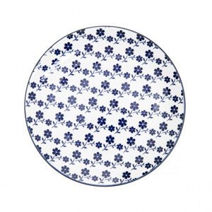 Dezertný tanier NAVIA granátový s kvetmi 875750