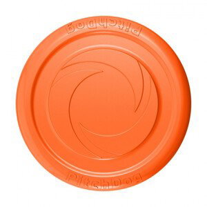 Lietajúci disk FRISBEE PITCHDOG pre psa, oranžový