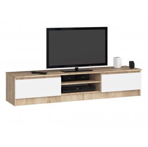 Stolík pod TV RTV K 160 CLP sonoma / biely