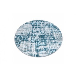Koberec MEFE kruh 8722 Linie vintage - krém / modrý