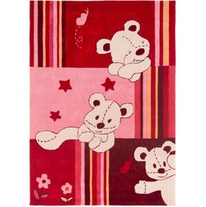 Detský koberec Kids 17 Stripe Teddy Bear