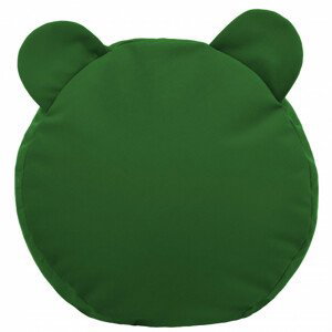 Podnožka TEDDY - tmavo zelený plyš